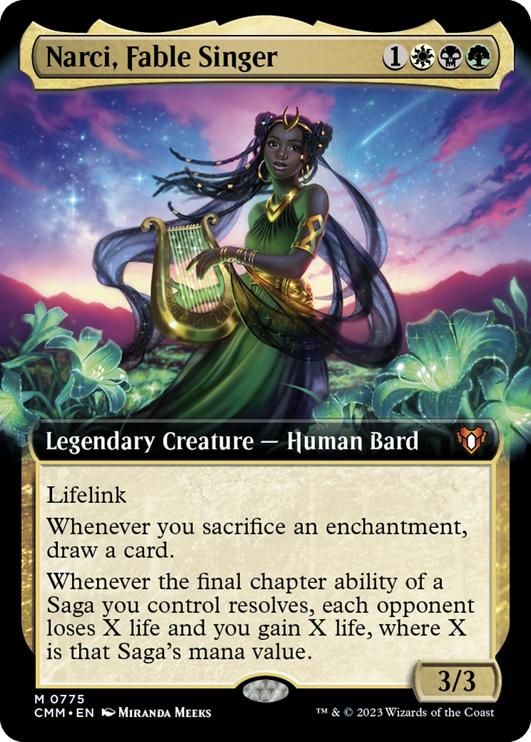 Narci, Fable Singer (Extended Art) [Commander Masters] | Gamers Paradise