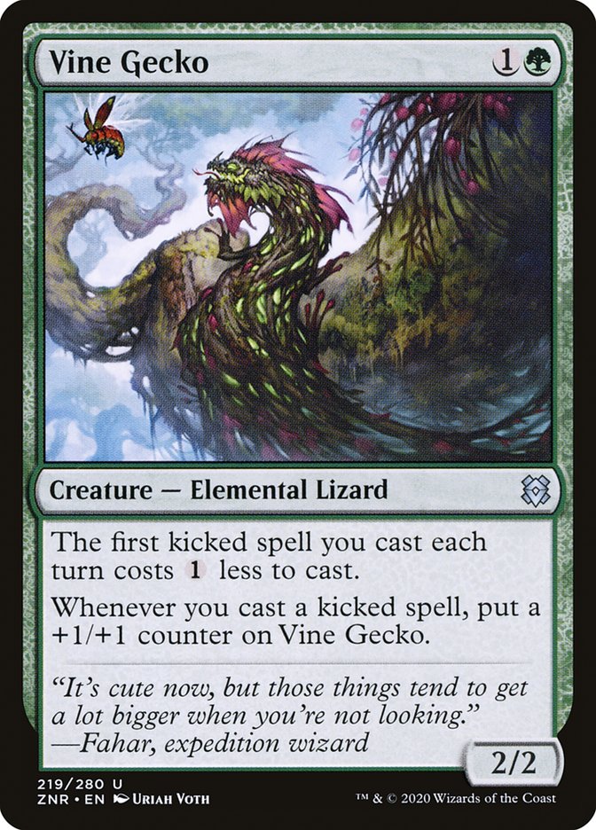 Vine Gecko [Zendikar Rising] | Gamers Paradise