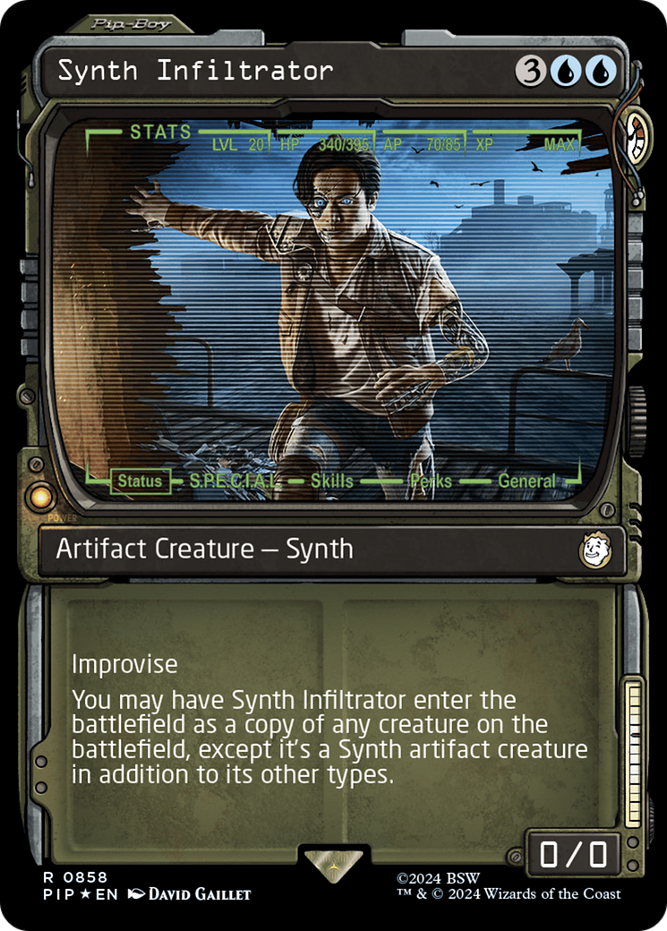 Synth Infiltrator (Showcase) (Surge Foil) [Fallout] | Gamers Paradise