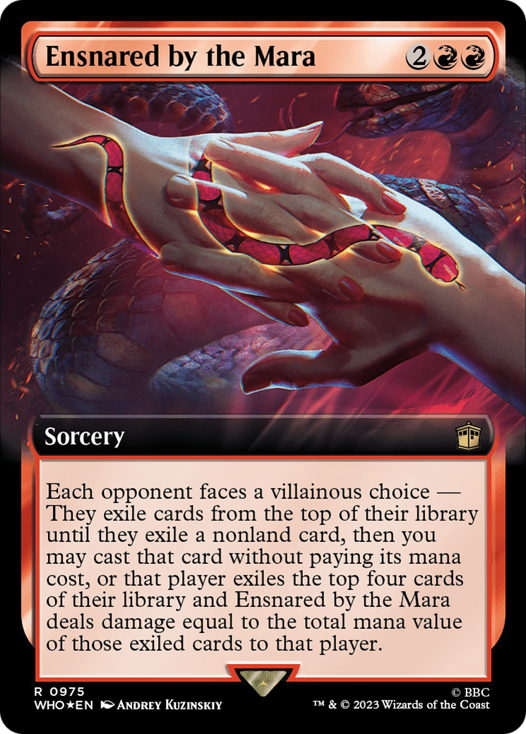 Ensnared by the Mara (Extended Art) (Surge Foil) [Doctor Who] | Gamers Paradise