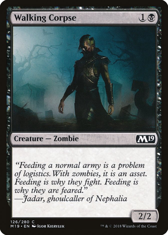 Walking Corpse [Core Set 2019] | Gamers Paradise