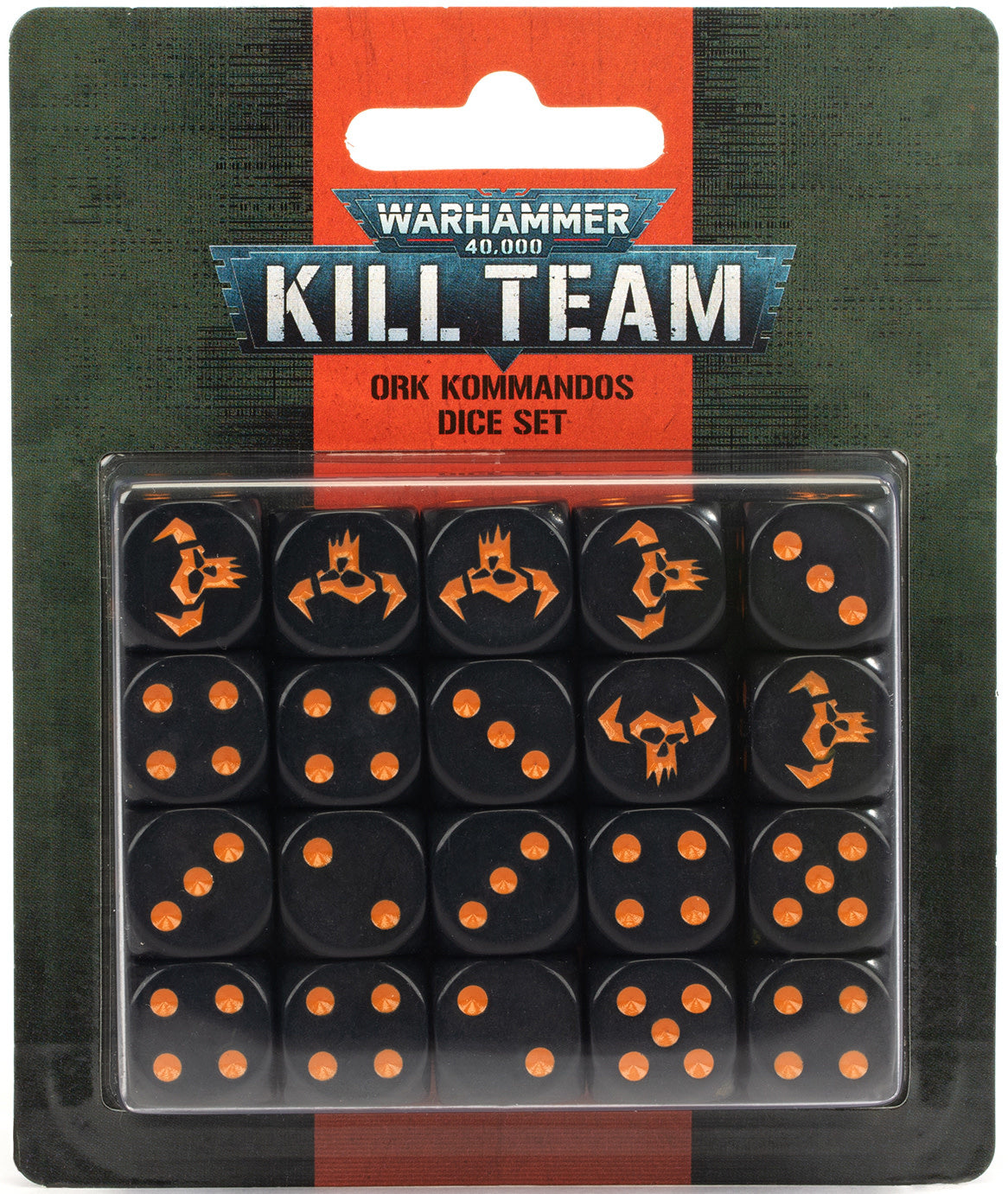 Warhammer 40K Kill Team: Ork Kommandos Dice Set | Gamers Paradise