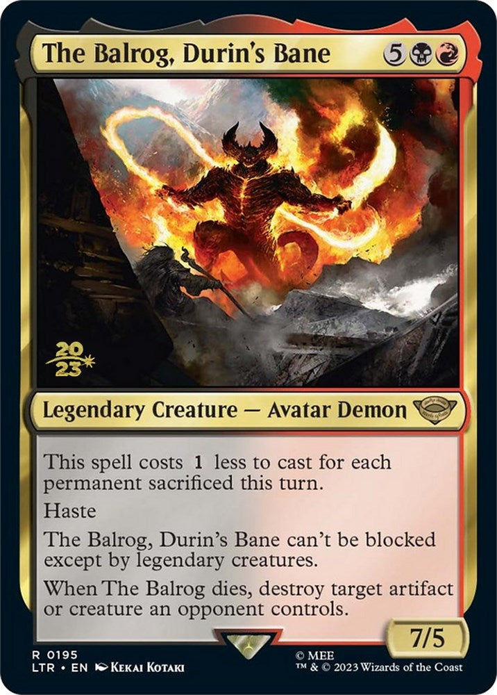 The Balrog, Durin's Bane [The Lord of the Rings: Tales of Middle-Earth Prerelease Promos] | Gamers Paradise
