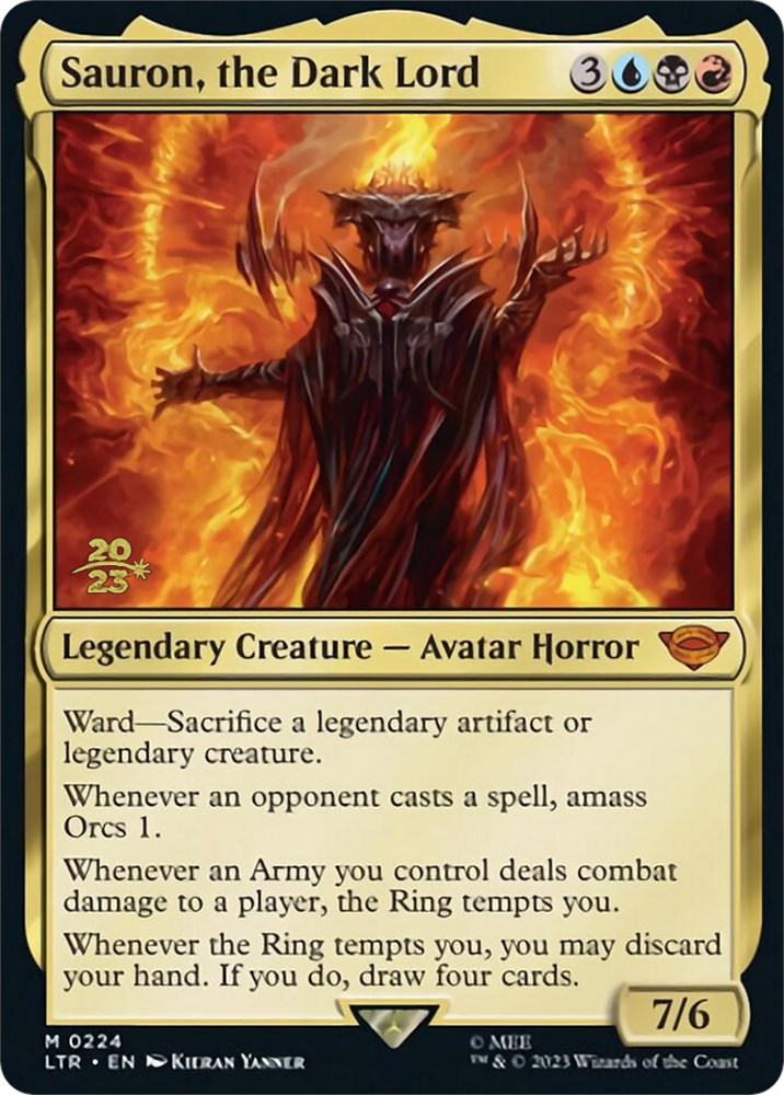 Sauron, the Dark Lord [The Lord of the Rings: Tales of Middle-Earth Prerelease Promos] | Gamers Paradise