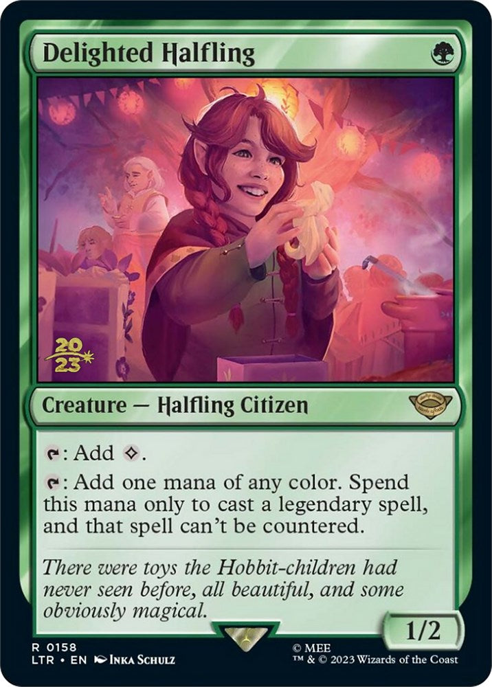 Delighted Halfling [The Lord of the Rings: Tales of Middle-Earth Prerelease Promos] | Gamers Paradise