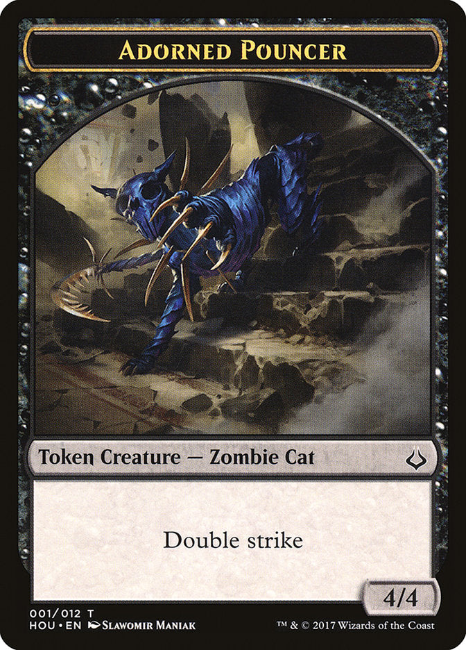 Adorned Pouncer Token [Hour of Devastation Tokens] | Gamers Paradise