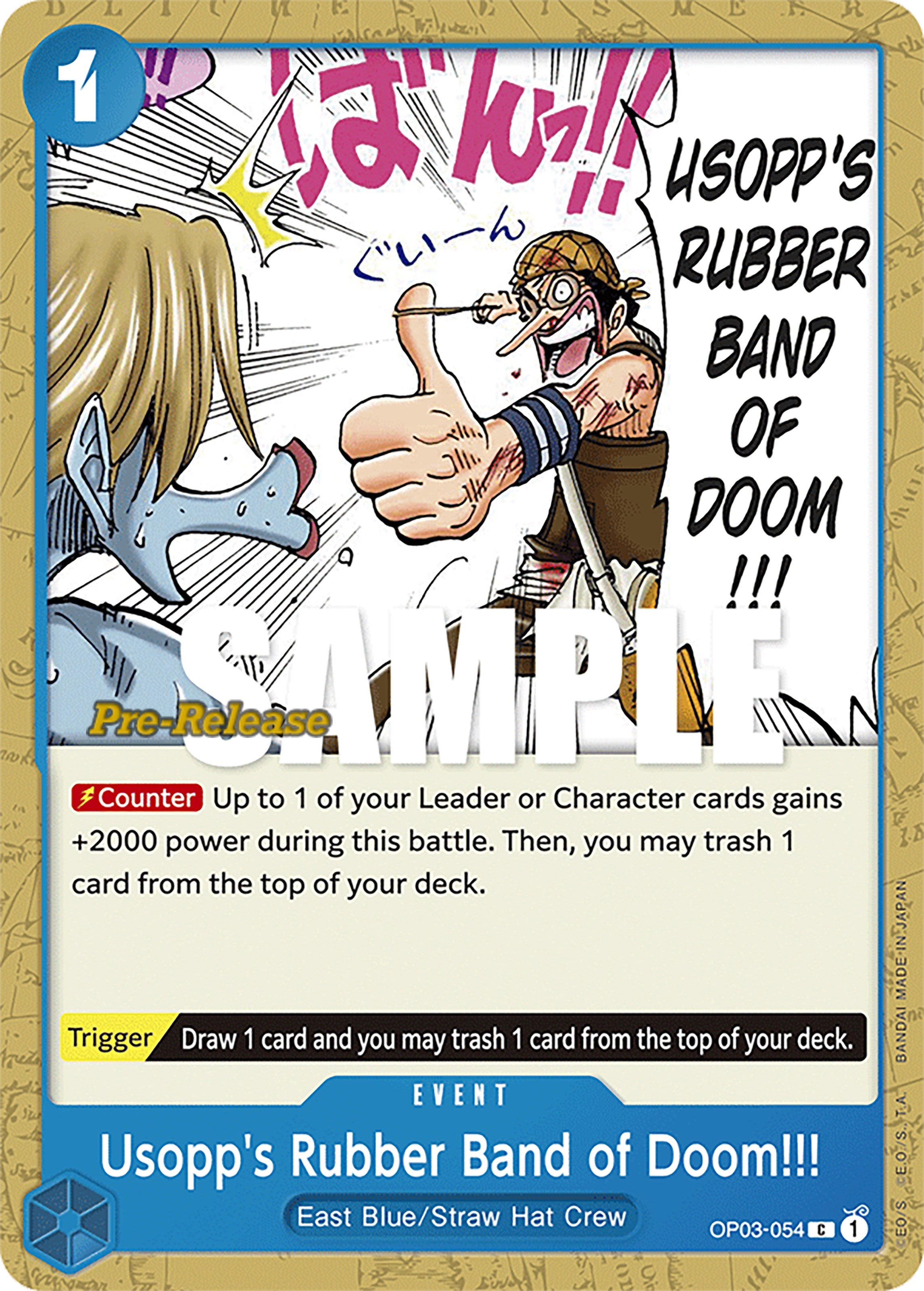 Usopp's Rubber Band of Doom!!! [Pillars of Strength Pre-Release Cards] | Gamers Paradise