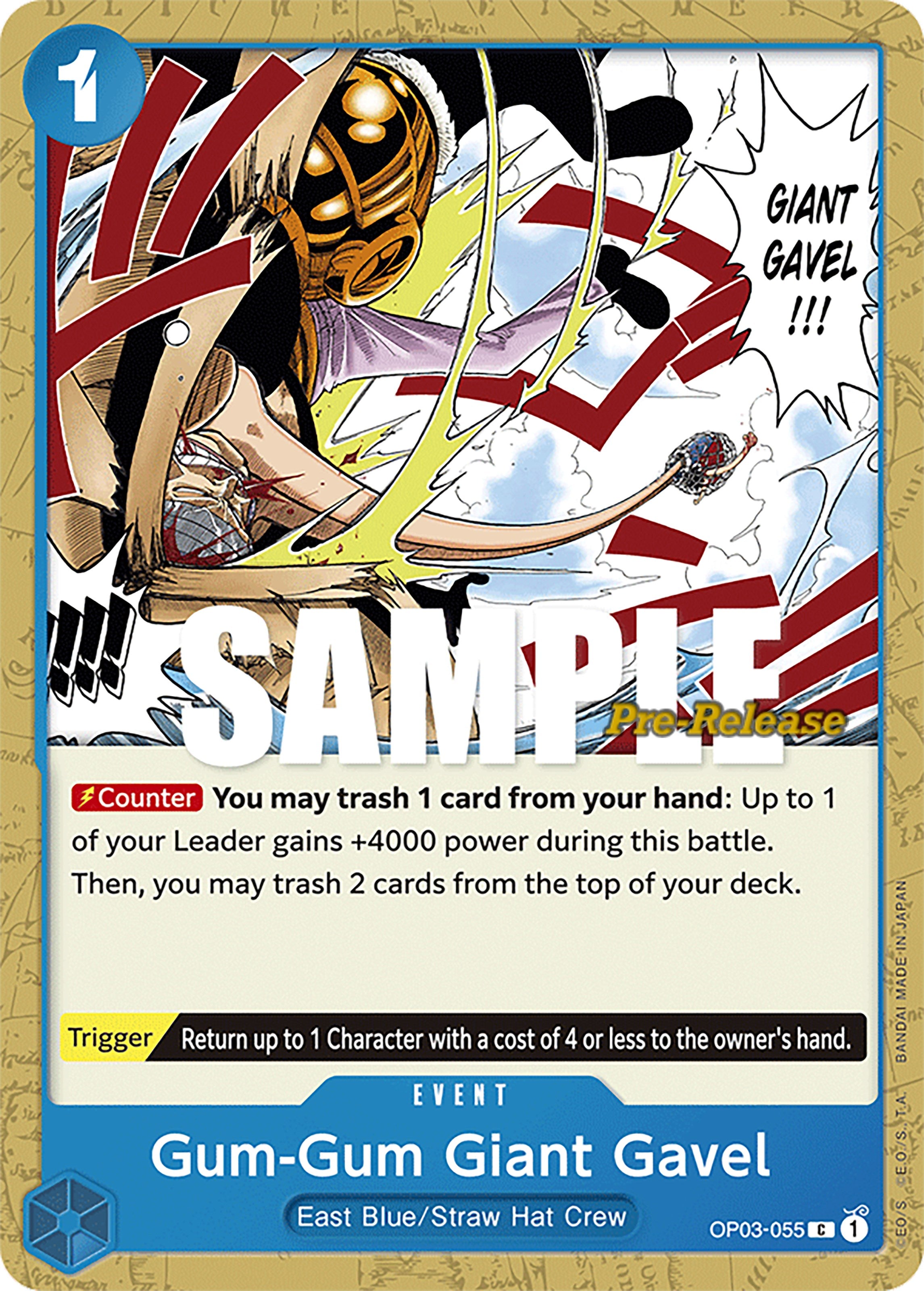 Gum-Gum Giant Gavel [Pillars of Strength Pre-Release Cards] | Gamers Paradise