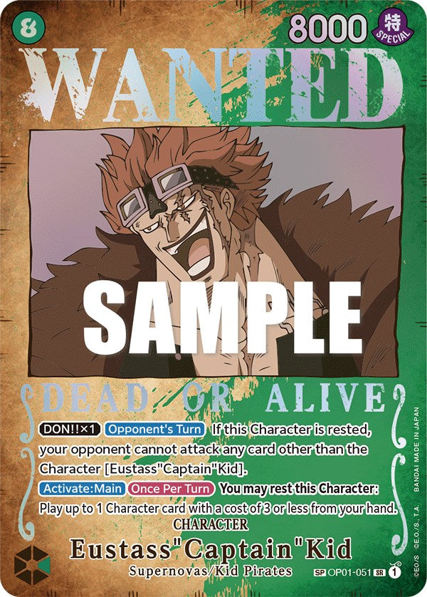 Eustass"Captain"Kid (Wanted Poster) [Pillars of Strength] | Gamers Paradise