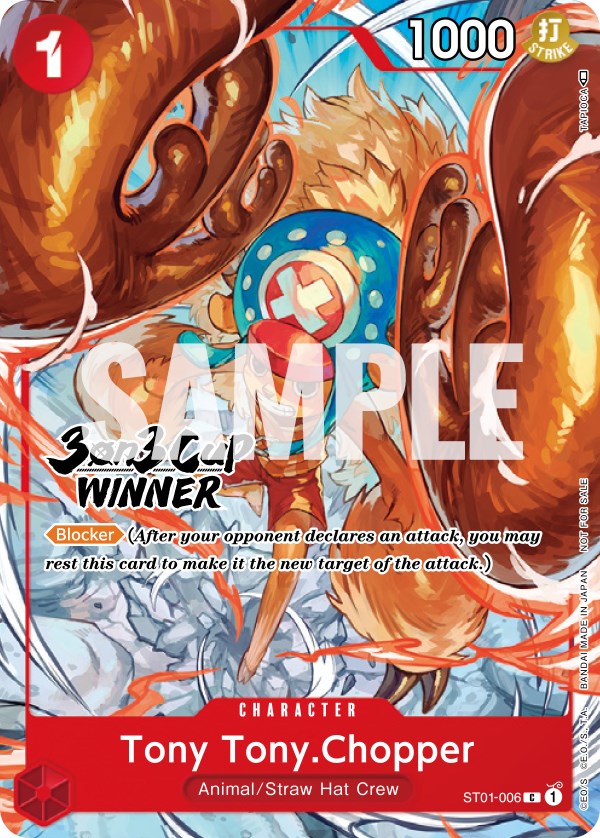 Tony Tony.Chopper (3-on-3 Cup) [Winner] [One Piece Promotion Cards] | Gamers Paradise