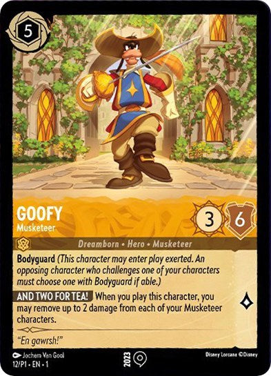 Goofy - Musketeer (12/P1) [Promo Cards] | Gamers Paradise