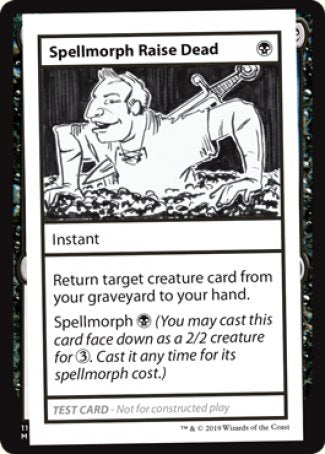 Spellmorph Raise Dead (2021 Edition) [Mystery Booster Playtest Cards] | Gamers Paradise