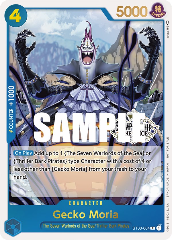 Gecko Moria (Store Championship Participation Pack) [One Piece Promotion Cards] | Gamers Paradise