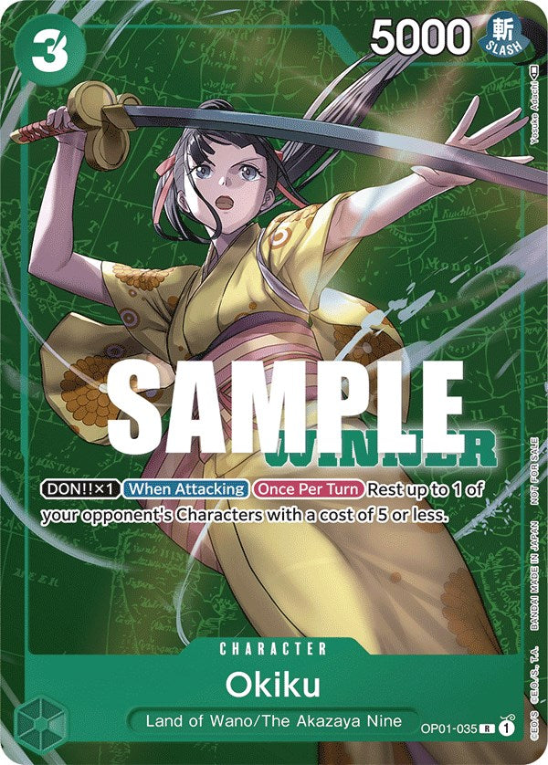 Okiku (Tournament Pack Vol. 4) [Winner] [One Piece Promotion Cards] | Gamers Paradise