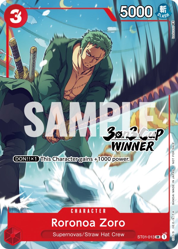 Roronoa Zoro (3-on-3 Cup) [Winner] [One Piece Promotion Cards] | Gamers Paradise