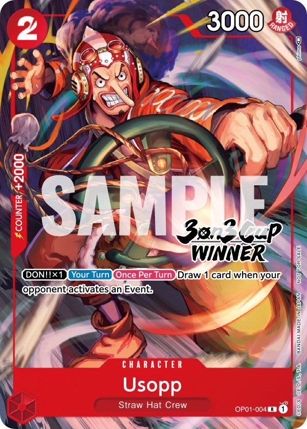 Usopp (3-on-3 Cup) [Winner] [One Piece Promotion Cards] | Gamers Paradise