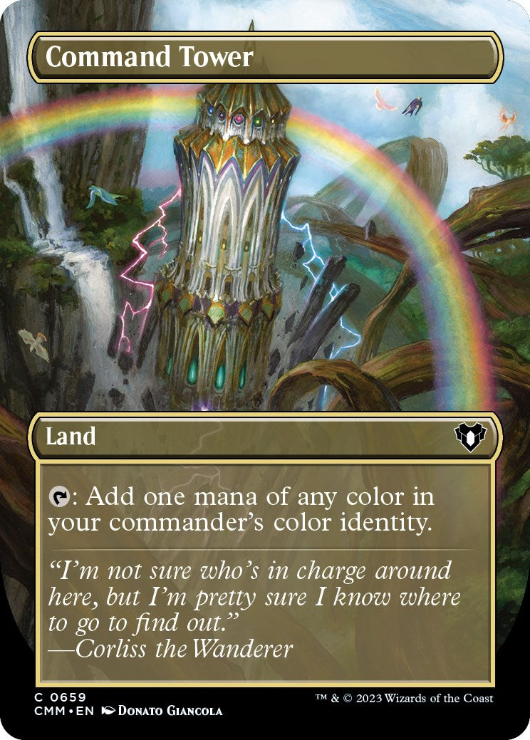 Command Tower (Borderless Alternate Art) [Commander Masters] | Gamers Paradise