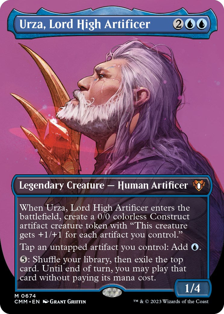 Urza, Lord High Artificer (Borderless Profile) [Commander Masters] | Gamers Paradise