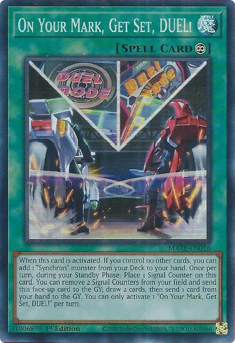 On Your Mark, Get Set, DUEL! [MAZE-EN016] Super Rare | Gamers Paradise