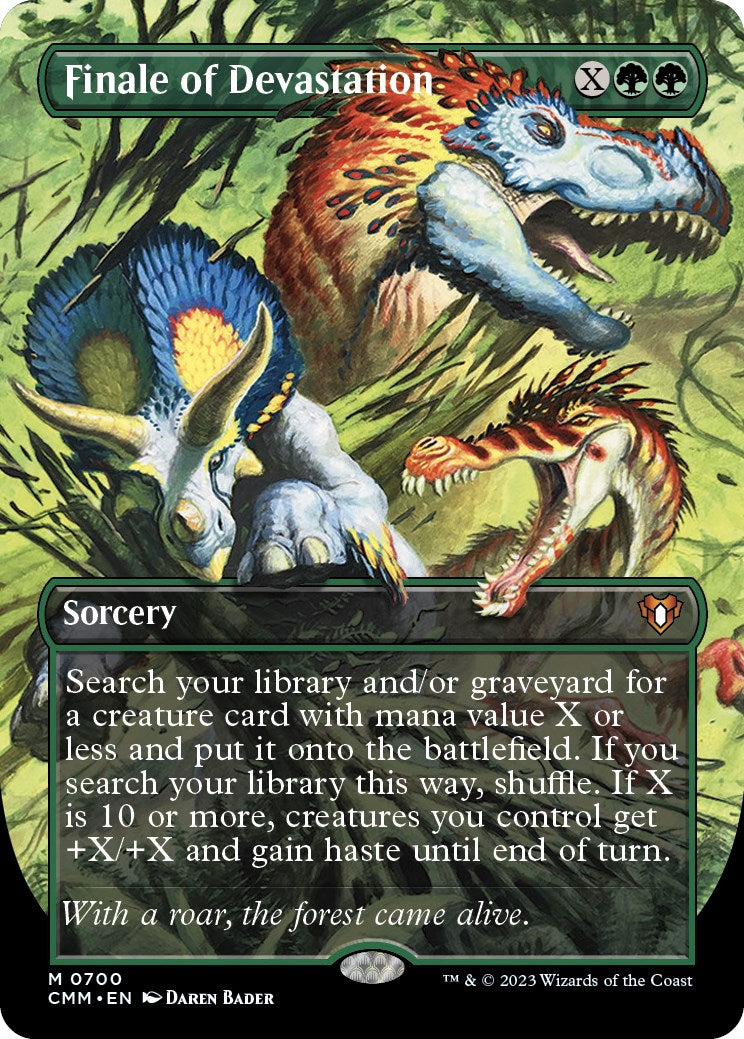 Finale of Devastation (Borderless Alternate Art) [Commander Masters] | Gamers Paradise
