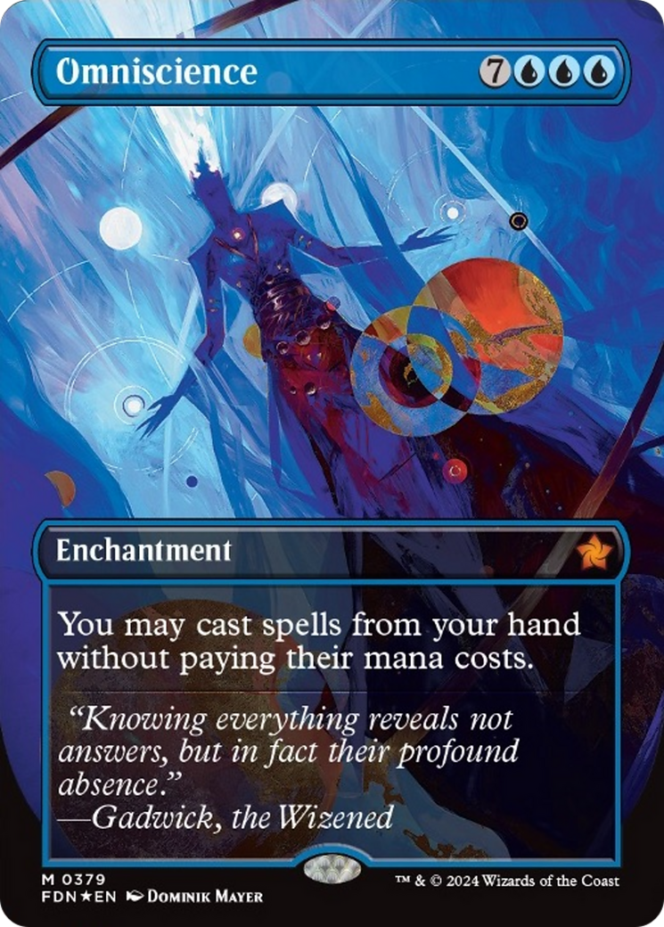 Omniscience (Borderless Mana Foil) [Foundations] | Gamers Paradise