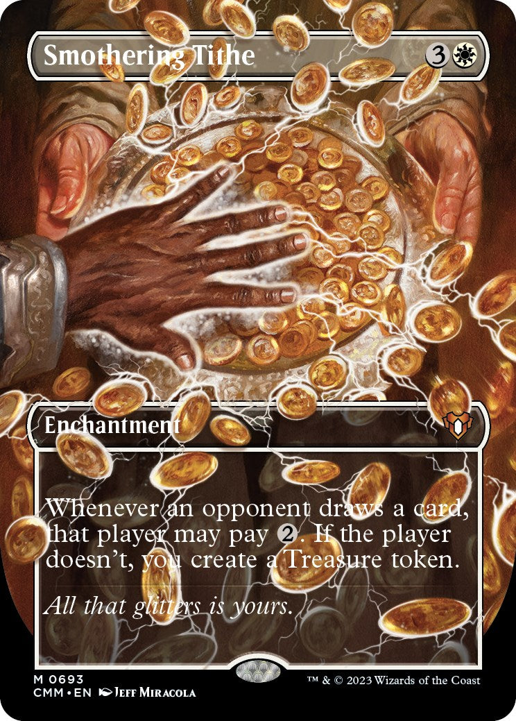 Smothering Tithe (Borderless Alternate Art) [Commander Masters] | Gamers Paradise