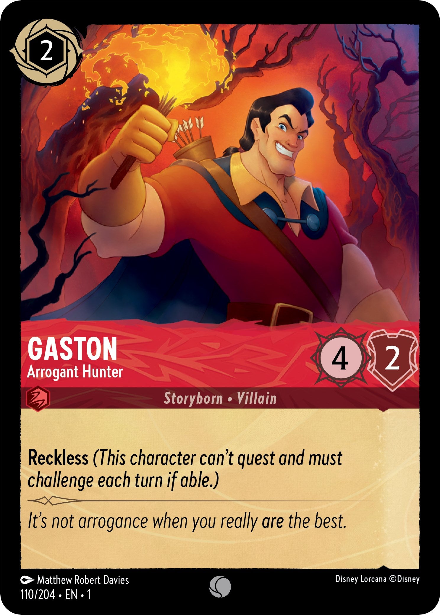 Gaston - Arrogant Hunter (110/204) [The First Chapter] | Gamers Paradise