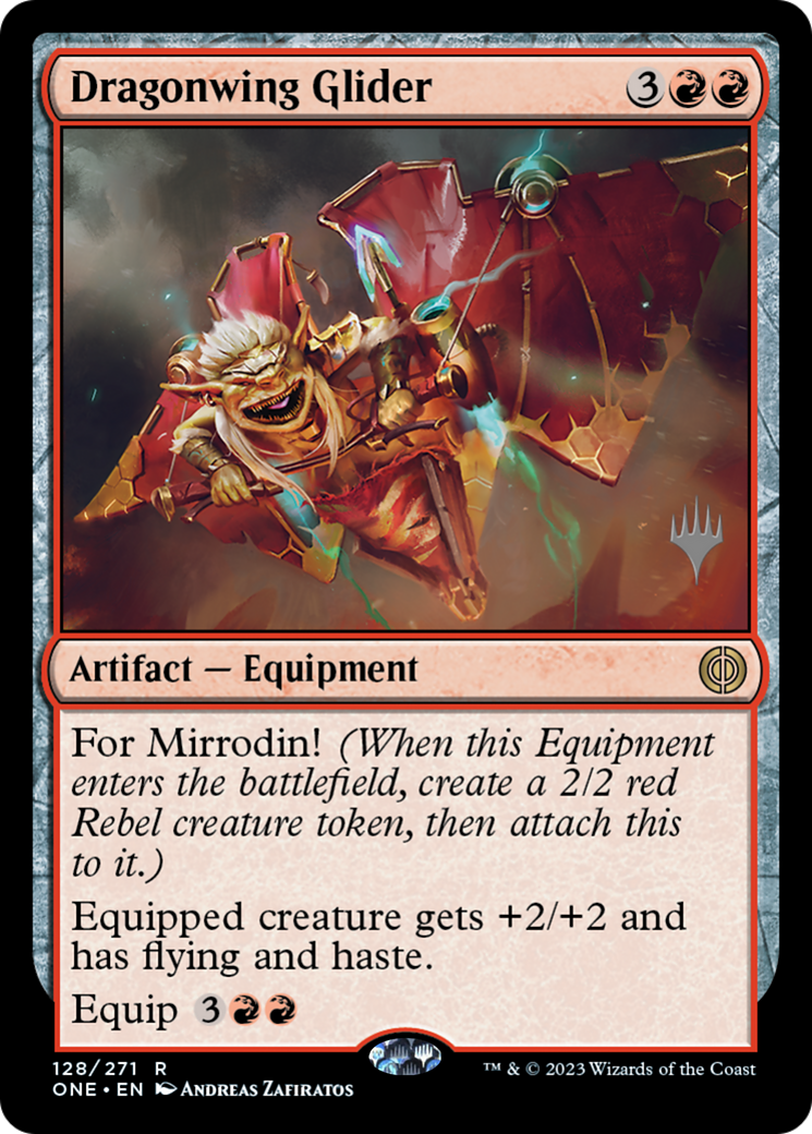 Dragonwing Glider (Promo Pack) [Phyrexia: All Will Be One Promos] | Gamers Paradise