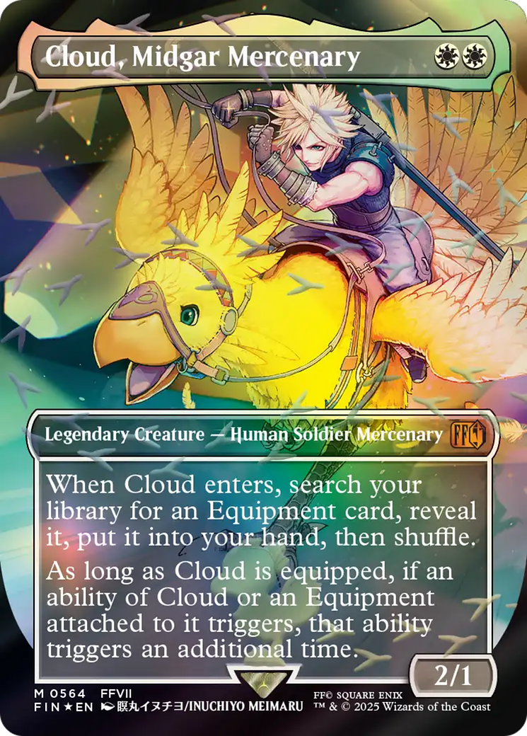 Cloud, Midgar Mercenary (Borderless) (Chocobo Track Foil) [FINAL FANTASY] | Gamers Paradise