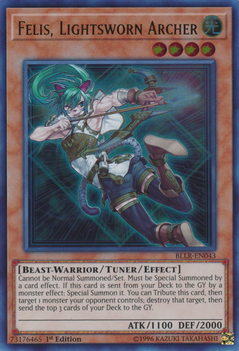 Felis, Lightsworn Archer [BLLR-EN043] Ultra Rare | Gamers Paradise