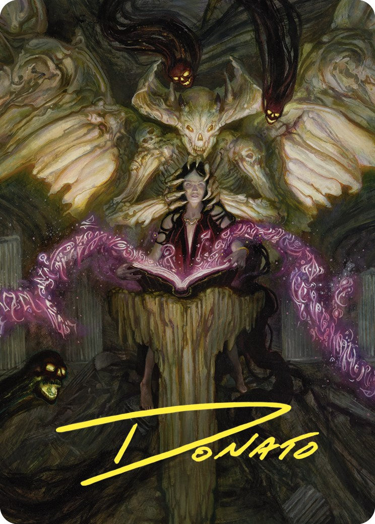Demonic Tutor Art Card (Gold-Stamped Signature) [Commander Masters Art Series] | Gamers Paradise