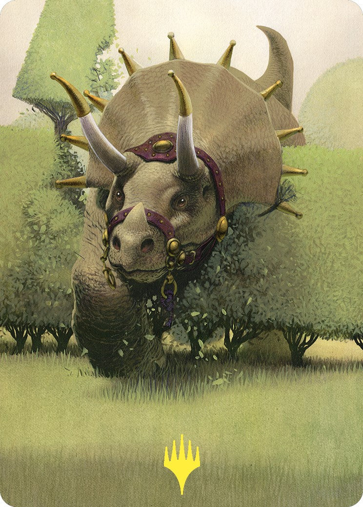 Regal Behemoth Art Card (Gold-Stamped) [Commander Masters Art Series] | Gamers Paradise