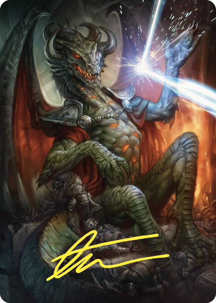 Deflecting Swat Art Card (Gold-Stamped Signature) [Commander Masters Art Series] | Gamers Paradise