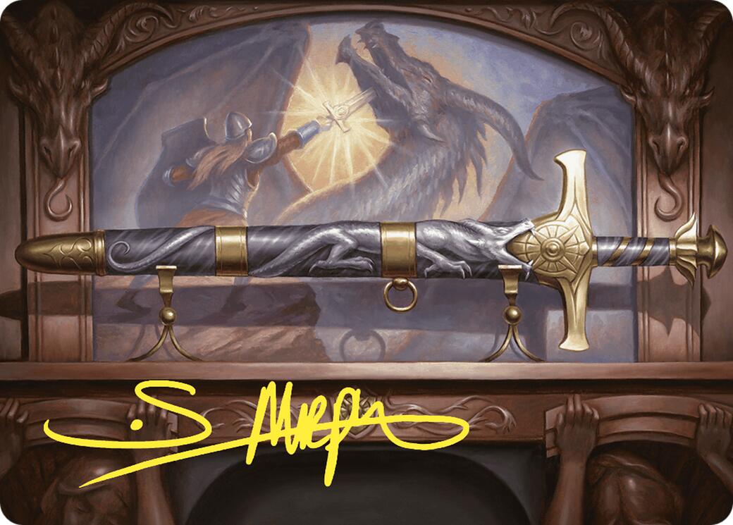Ancestral Blade Art Card (Gold-Stamped Signature) [Commander Masters Art Series] | Gamers Paradise