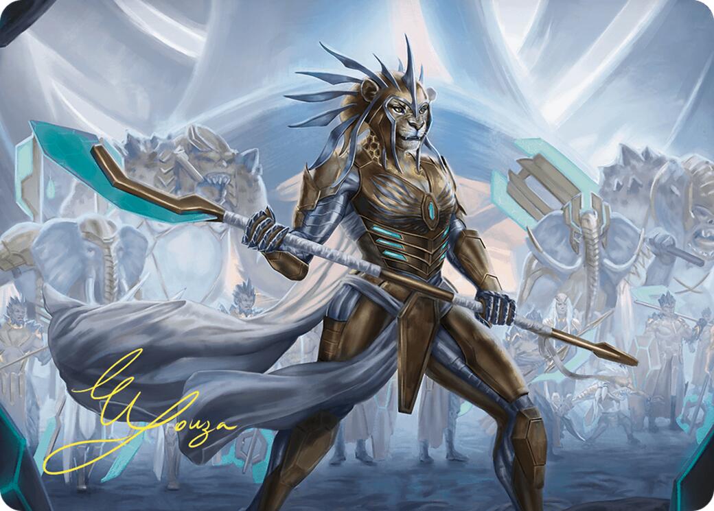 Kemba, Kha Regent Art Card (Gold-Stamped Signature) [Commander Masters Art Series] | Gamers Paradise