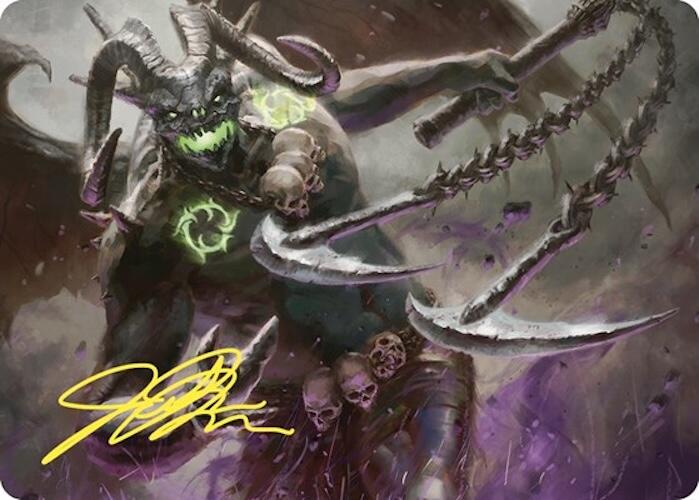 Archfiend of Despair Art Card (Gold-Stamped Signature) [Commander Masters Art Series] | Gamers Paradise