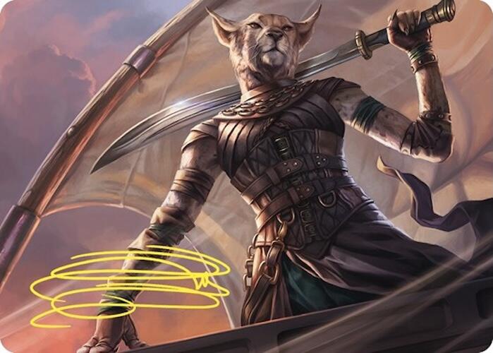 Mirri, Weatherlight Duelist Art Card (Gold-Stamped Signature) [Commander Masters Art Series] | Gamers Paradise