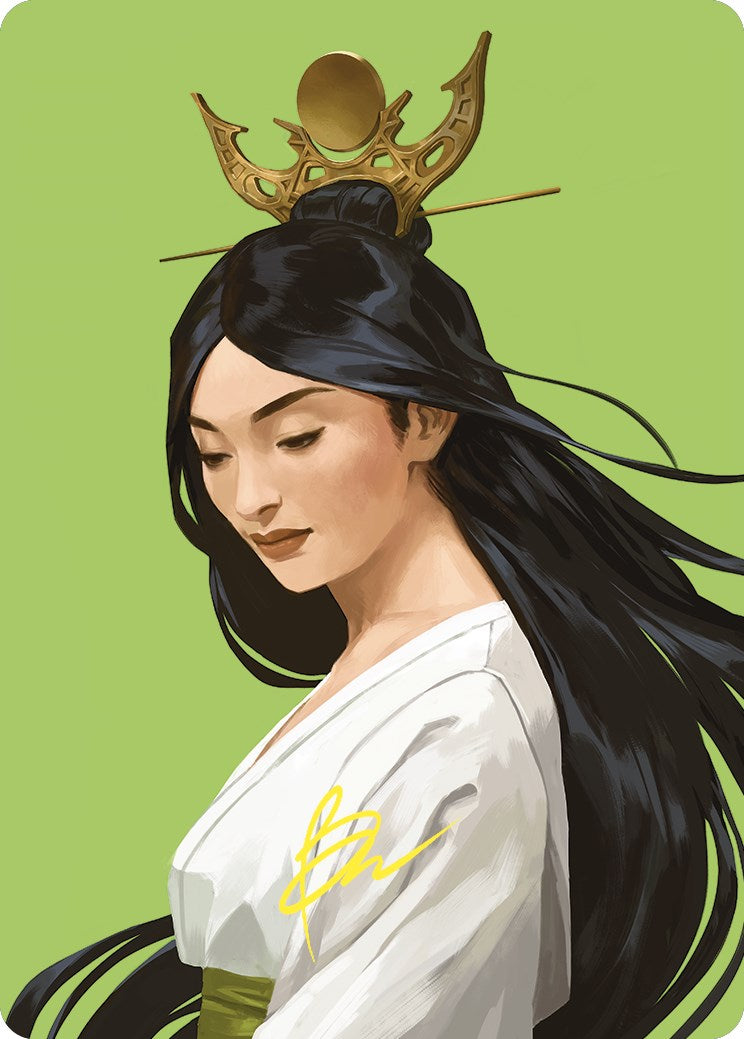 Azusa, Lost but Seeking Art Card (Gold-Stamped Signature) [Commander Masters Art Series] | Gamers Paradise
