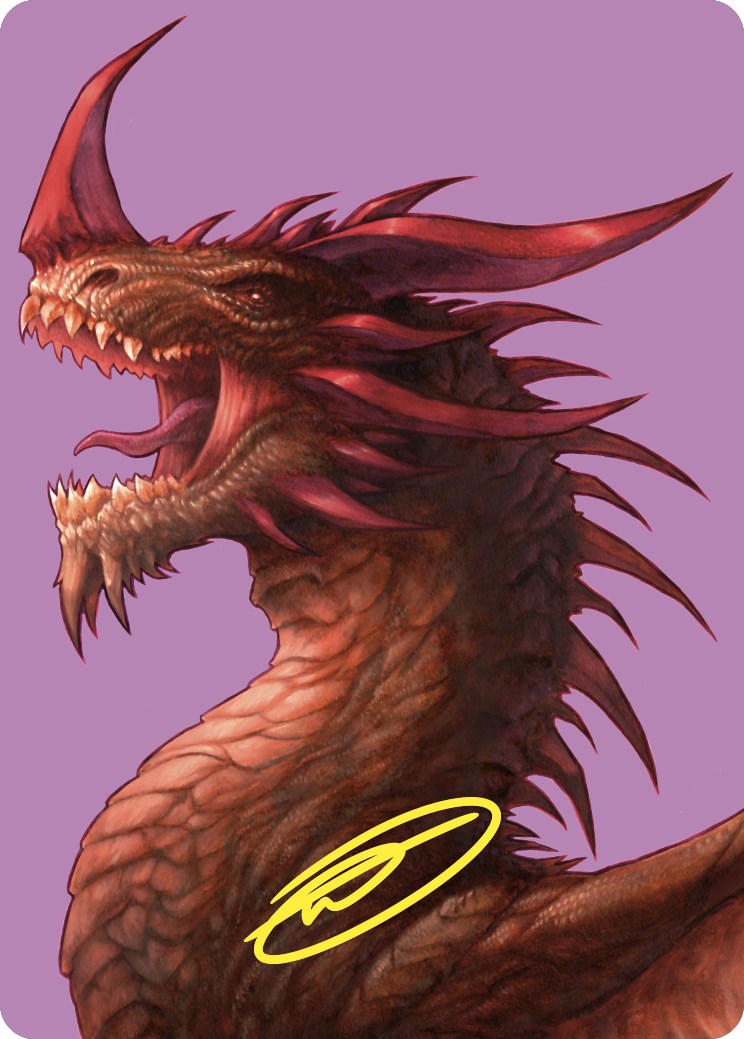 The Ur-Dragon Art Card (Gold-Stamped Signature) [Commander Masters Art Series] | Gamers Paradise