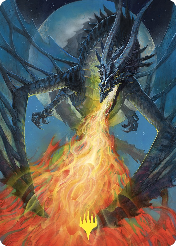 Balefire Dragon Art Card (Gold-Stamped) [Commander Masters Art Series] | Gamers Paradise