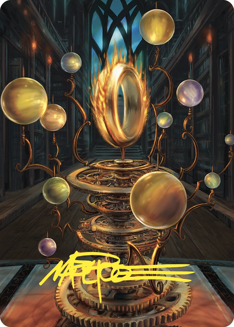 Sol Ring Art Card (Gold-Stamped Signature) [Commander Masters Art Series] | Gamers Paradise