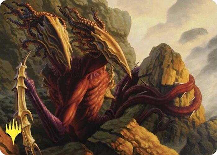Two-Headed Sliver Art Card (Gold-Stamped) [Commander Masters Art Series] | Gamers Paradise