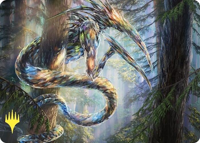 Gemhide Sliver Art Card (Gold-Stamped) [Commander Masters Art Series] | Gamers Paradise