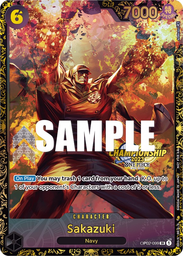 Sakazuki (Championship 2023) [One Piece Promotion Cards] | Gamers Paradise