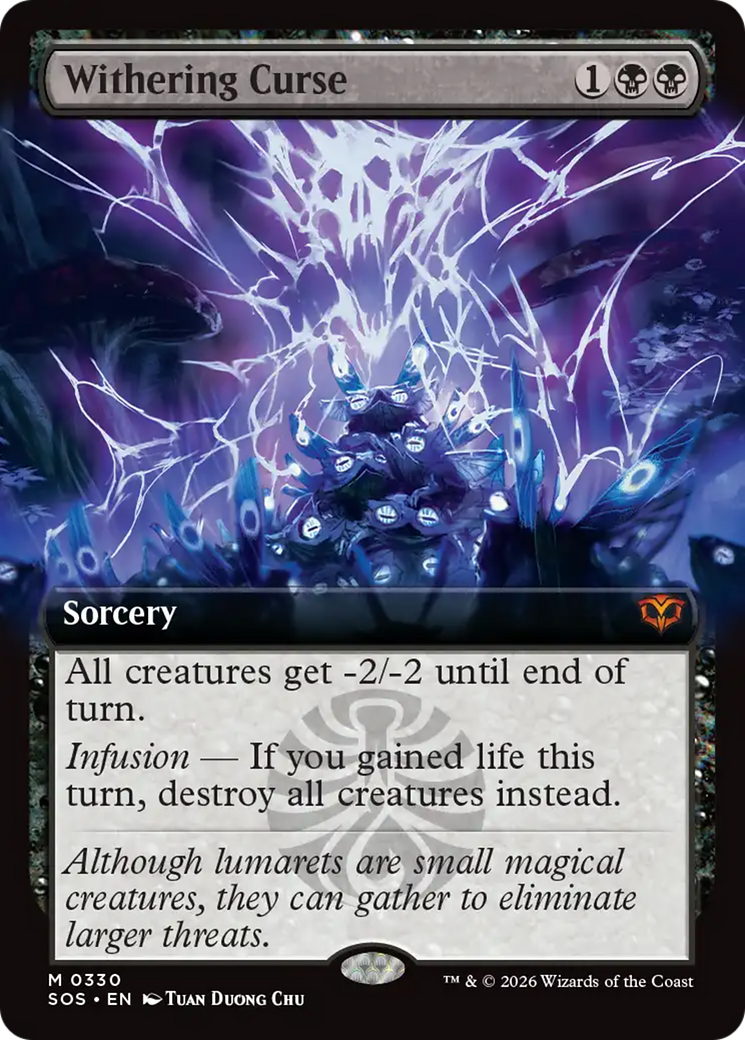 Withering Curse (Extended Art) [Secrets of Strixhaven] | Gamers Paradise
