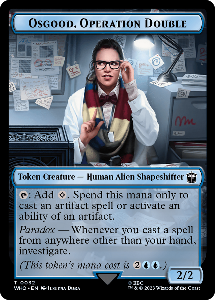 Alien // Osgood, Operation Double Double-Sided Token [Doctor Who Tokens] | Gamers Paradise