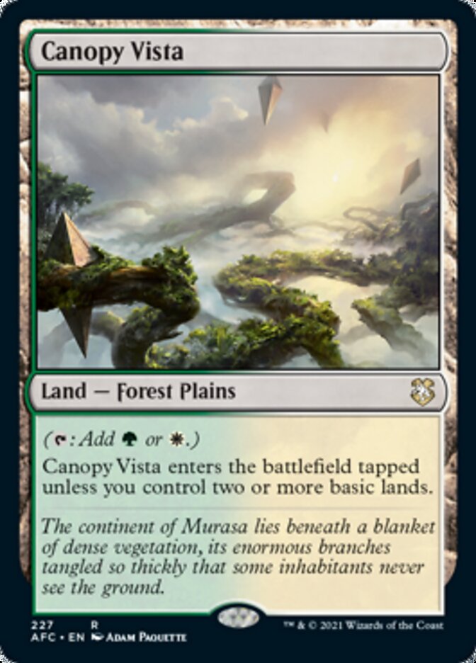 Canopy Vista [Dungeons & Dragons: Adventures in the Forgotten Realms Commander] | Gamers Paradise