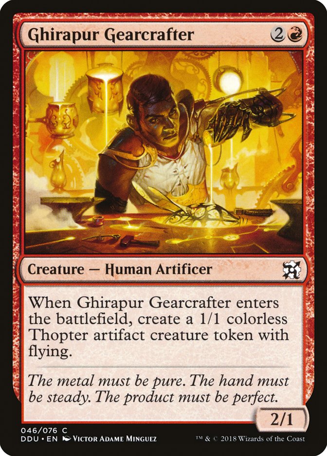 Ghirapur Gearcrafter [Duel Decks: Elves vs. Inventors] | Gamers Paradise