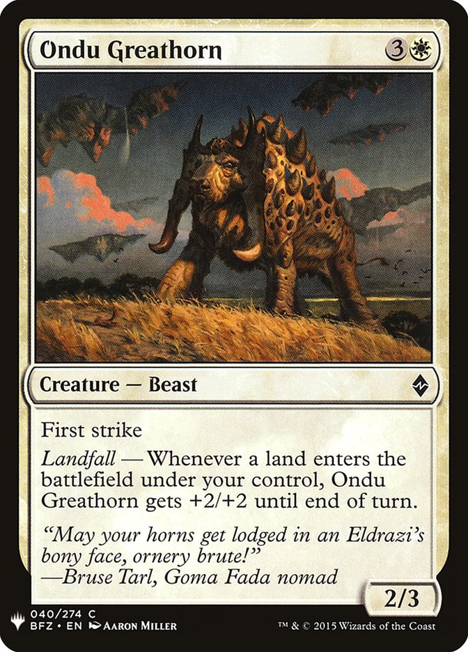 Ondu Greathorn [Mystery Booster] | Gamers Paradise