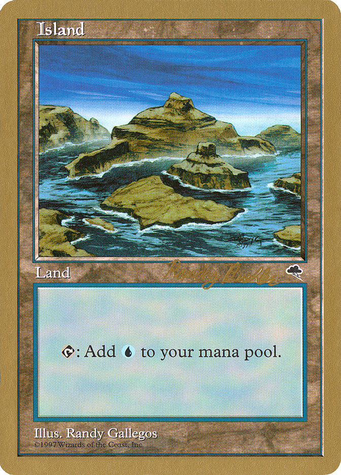 Island (rb338) (Randy Buehler) [World Championship Decks 1998] | Gamers Paradise